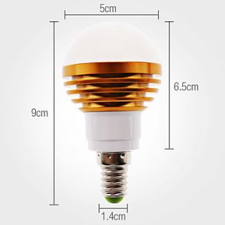 E14 3W 240 270lm 3000 3500K Branco Quente Luz Dourada Shell Lâmpada