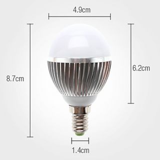 EUR € 7.63   E14 3W 300 350LM 3000 3500K Warm White Light Bulb Bola