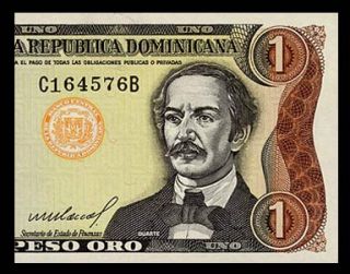 PESO ORO Banknote DOMINICAN REPUBLIC 1984   DUARTE   Refinery   Pick