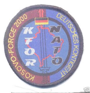 Kosovo Serbia Kfor NATO German Mission Patch