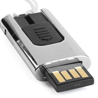 USD $ 28.99   16GB Retractable Keychain Mini USB Flash Drive (Black