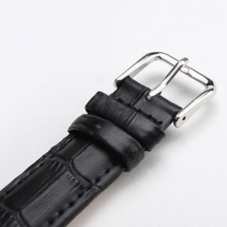 USD $ 3.59   Unisex Genuine Leather Watch Strap 18MM(Black),