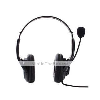 EUR € 18.39   Universal USB mikrofon Headset til PS3 og PC (sort