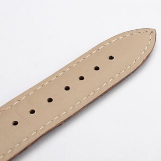 USD $ 3.59   Unisex Genuine Leather Watch Strap 20MM(Brown),