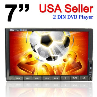 Car 7 2 DIN Double DIN in Dash CD DVD Player FM USB Video Touch