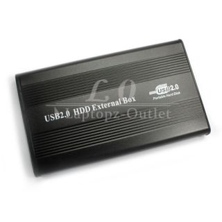 New Mini External 2 5 IDE Hard Drive Case Enclosure USB 2 0 Black