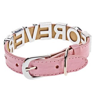 Adjustable Rhinestone Forever Style Collar for Dogs (Assorted Color