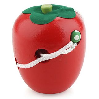 EUR € 5.23   Holz Raupe isst einen Apfel Spielzeug (rot), alle