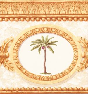 Tropical Palm Tree 9 inch Molding Wallpaper Border Wall