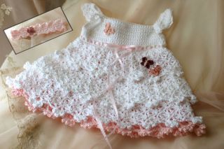 Savannah Belle Dress Crochet Pattern Sizes NB 3T mos Baby Toddler