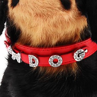 Justerbar Rhinestone Little Dog Style Collar til hunde (Assorted Color