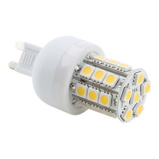  SMD G9 de Luz Cálida Blanca de 2800 3200K de 27*5050 de 3.5W (230V