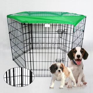 48 Black Exercise Pen Fence Dog Crate Cat Cage Kennel