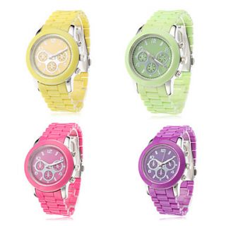USD $ 8.29   Womens Simple Design Silicone Analog Quartz Wrist Watch