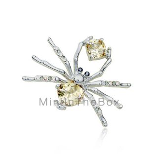 USD $ 9.29   Austrian Diamond Spider Crystal Brooch,