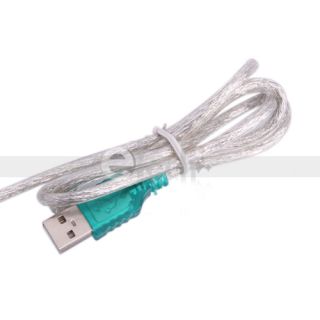  to RS232 Serial 9 Pin DB9 Cable Adapter PC/GPS Connect Plug Jack Cord