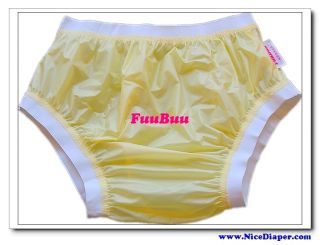 3x2207 Adult Diaper Incontinence Plastic Pants Yellow