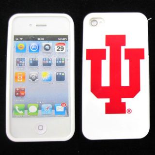 Apple iPhone 4 4S 4G Indiana Hoosiers Silicone Rubber Skin Case Phone