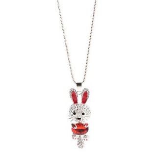 EUR € 5.33   Cristal Leveret Red Gem Colar, Frete Grátis em Todos