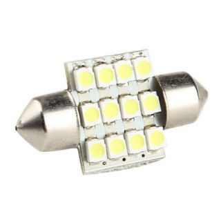 31mm 0,84 W 1210 SMD 12 LED Weißlicht Soffitte für Auto Lampen (12 V