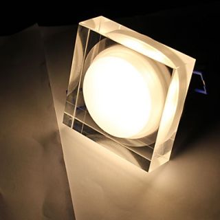 USD $ 34.99   7W 600LM 3500K Warm White Cubic Crystal LED Ceiling Bulb