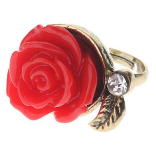 EUR € 1.37   Vintage Style Red Rose Anneau, livraison gratuite pour