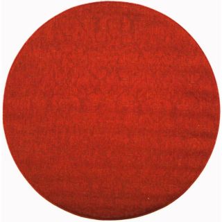 Indoor Outdoor Red Polypropylene Carpet Rug 5 Round