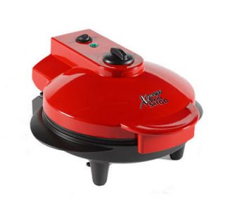   Xpress Redi Set Go Red Indoor Grill As Seen on TV w Pans Recipe Book