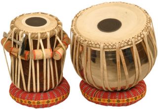 New Pro Tabla Drum Set Brass Bayan Tablas Indian Drums