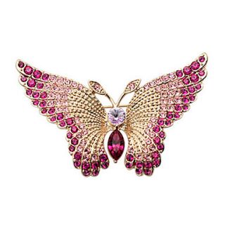 EUR € 16.37   cristal austríaco studded broche borboleta, Frete