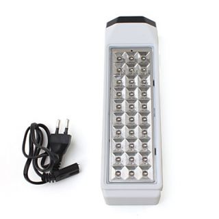 7W 38 LED White Light 2 Illumination Modes Rechargeable Emergency Lamp