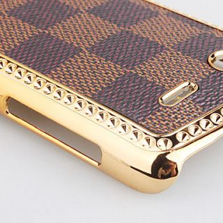 USD $ 4.39   Grid Style Electroplating Protective Case for HTC