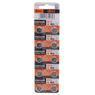 EUR € 3.39   Maxcell LR43 Alkaline Knopfzelle (1,5 V), alle Artikel