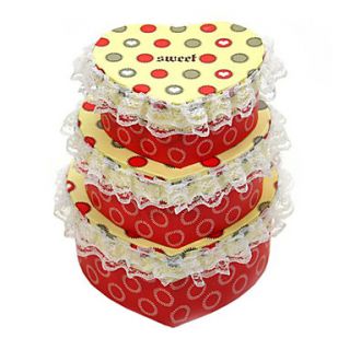 USD $ 9.39   DIY Lace Gift Box and Storage Box (Three Piece),