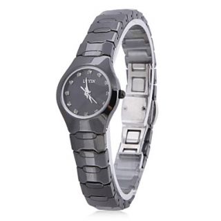 USD $ 41.49   Unisex Ceramic Analog Quartz Wrist Watch (Black),