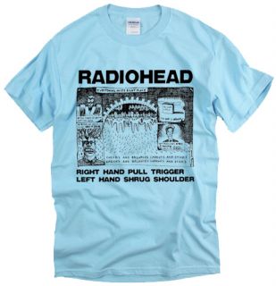 Radiohead Shrug Music Rock Indie Brit Pop Band Thom UK T Shirt