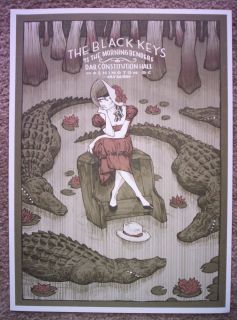 THE BLACK KEYS Indie Rock Washington DC 2010 Concert mini Poster Rich