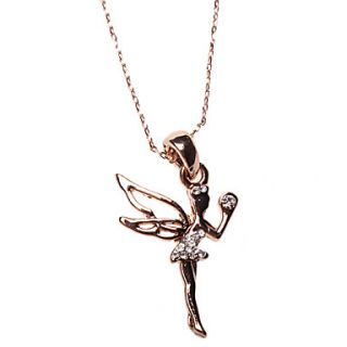 EUR € 2.47   Crystal Ingelegd Flower Wizard Alloy Ketting (gouden