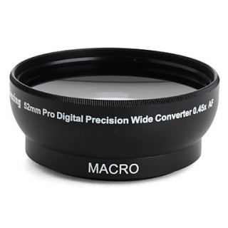 USD $ 45.59   Professional 52mm 0.45x Wide Angle and Macro Conversion