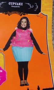 Girls Halloween Pink Cupcake Costume Medium Large 7 10