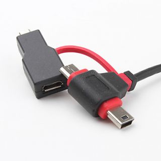 USD $ 16.49   3 In 1 USB Cable (Micro USB Port + Mini 5Pin Port + Mini