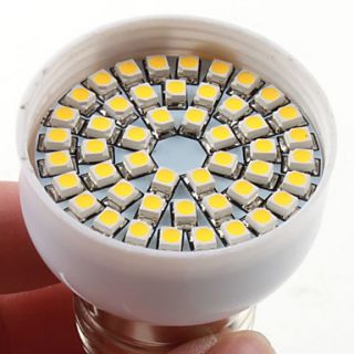 E27 2.5W 48x3528 SMD 120 160lm 2800 3300k varm hvitt lys ledet ball