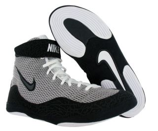 Nike Inflict Mens Wrestling Shoes Gray Black Size