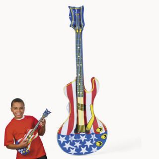 Fun Inflatable Patriotic Guitars 4th July Party Favor Free SH