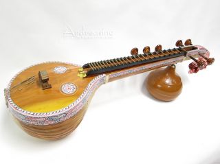  Made Authentic Indian Deluxe Saraswati Veena Sitar Instrument