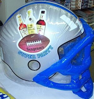 Seagrams Inflatable Super Party Football Helmet Sign