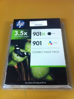 Genuine New HP 901XL Black Ink 901 Color Combo Pack CD993BN Expired