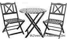 Innova Folding Outdoor Patio Bistro Table Chair Set S642 25 03