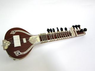 New Miniature Electric Indian Sitar for Decor Instrument Only