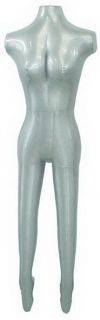 Inflatable Full Body Women 2818 Easy Carry Mannequin Silver Color